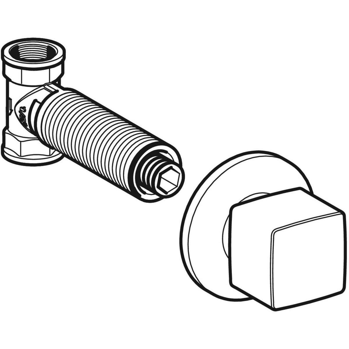Geberit Ankastre Stop Valf - Kare Volan  - 616.008.21.1