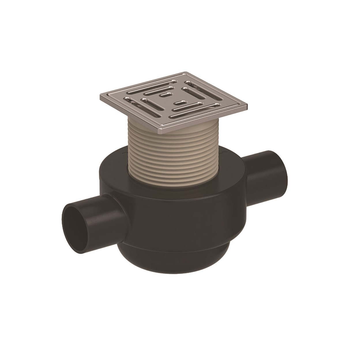 Geberit Aquorea Yer Süzgeci Oluklu Izgaralı 10x10 Cm Arkadan Girişli