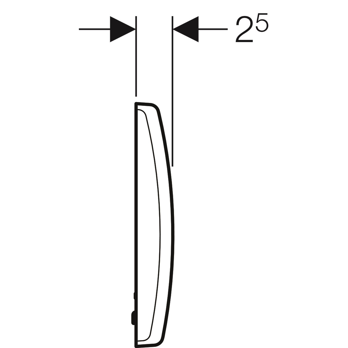 Geberit Basic Fotoselli Pisuvar Deşarj Sistemi, Elektrikli