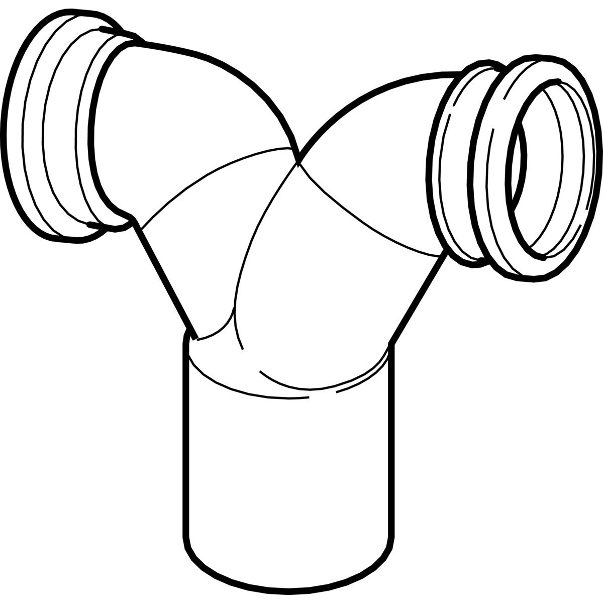Geberit Çiftli Rezervuar Çatalı - 110*90*90 mm