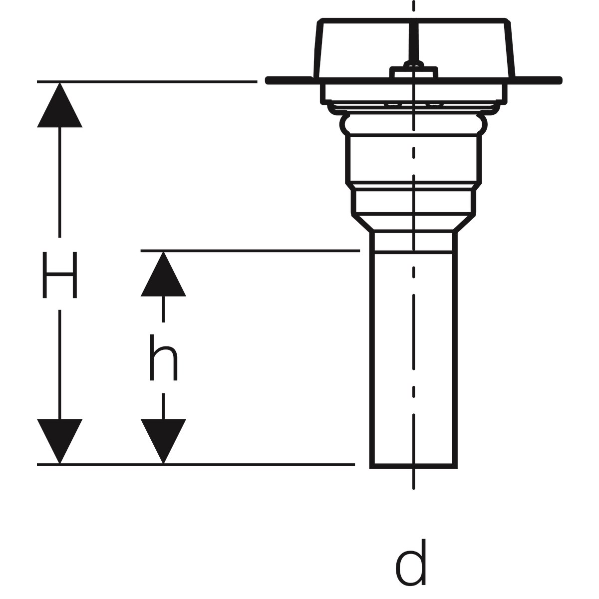 Geberit CleanLine Duş Kanalı Alttan Çıkışlı Montaj Elemanı