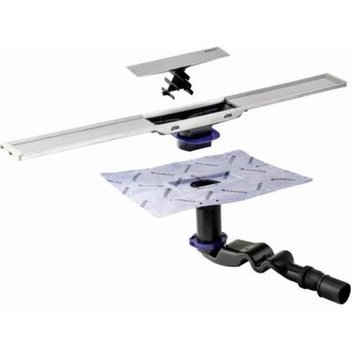 GEBERİT CLEANLİNE20 DUŞ KANALI SETİ 60 cm PASLANMAZ ÇELİK / KROM KENAR - 154.452.00.1