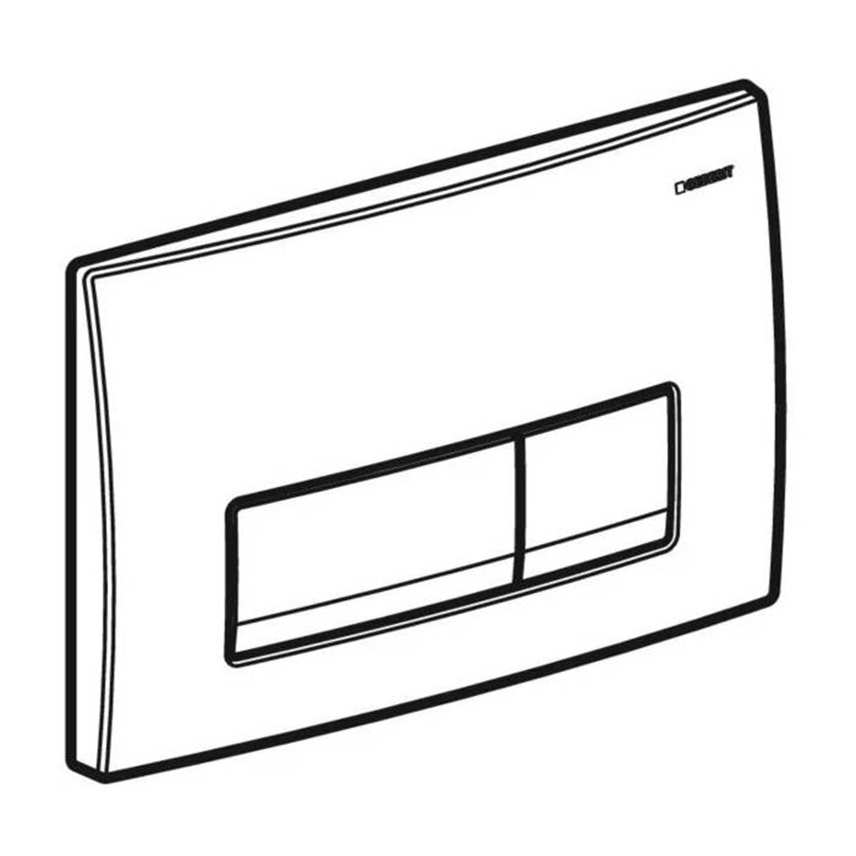 Geberit Delta50 Kamanda Kapağı Siyah  - 115.119.DW.1