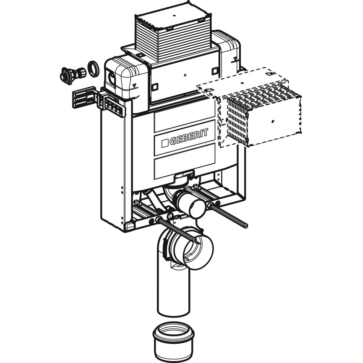 Geberit Gömme Rezervuar Omega 12cm Kombifix82cm
