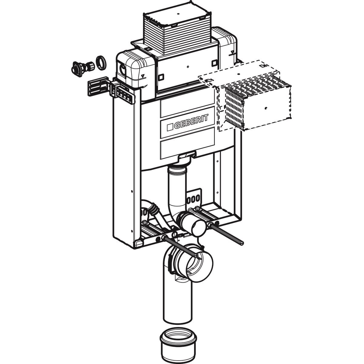 Geberit Gömme Rezevuar Omega 12cm Kombifix98cm