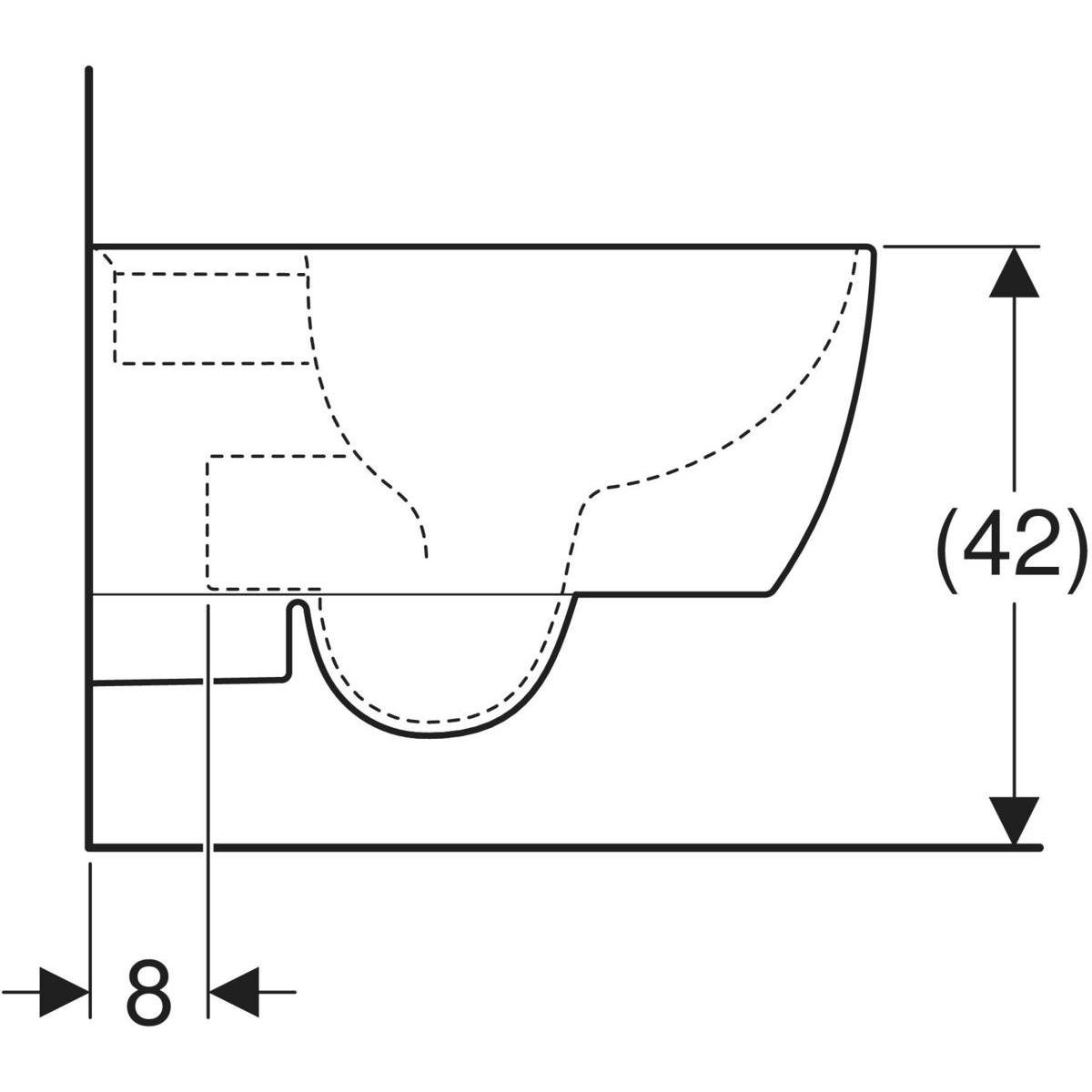 Geberit  iCon Asma Klozet 53 cm ( Soft Kapak Ses İzolasyon Contası Dahil) - 501.003.00.1