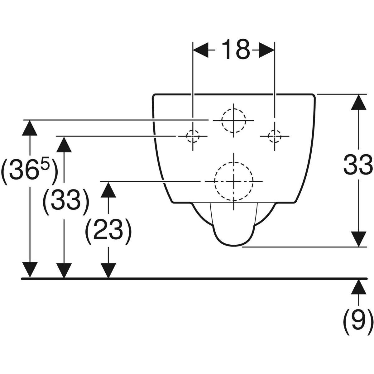 Geberit  iCon Asma Klozet 53 cm ( Soft Kapak Ses İzolasyon Contası Dahil) - 501.003.00.1