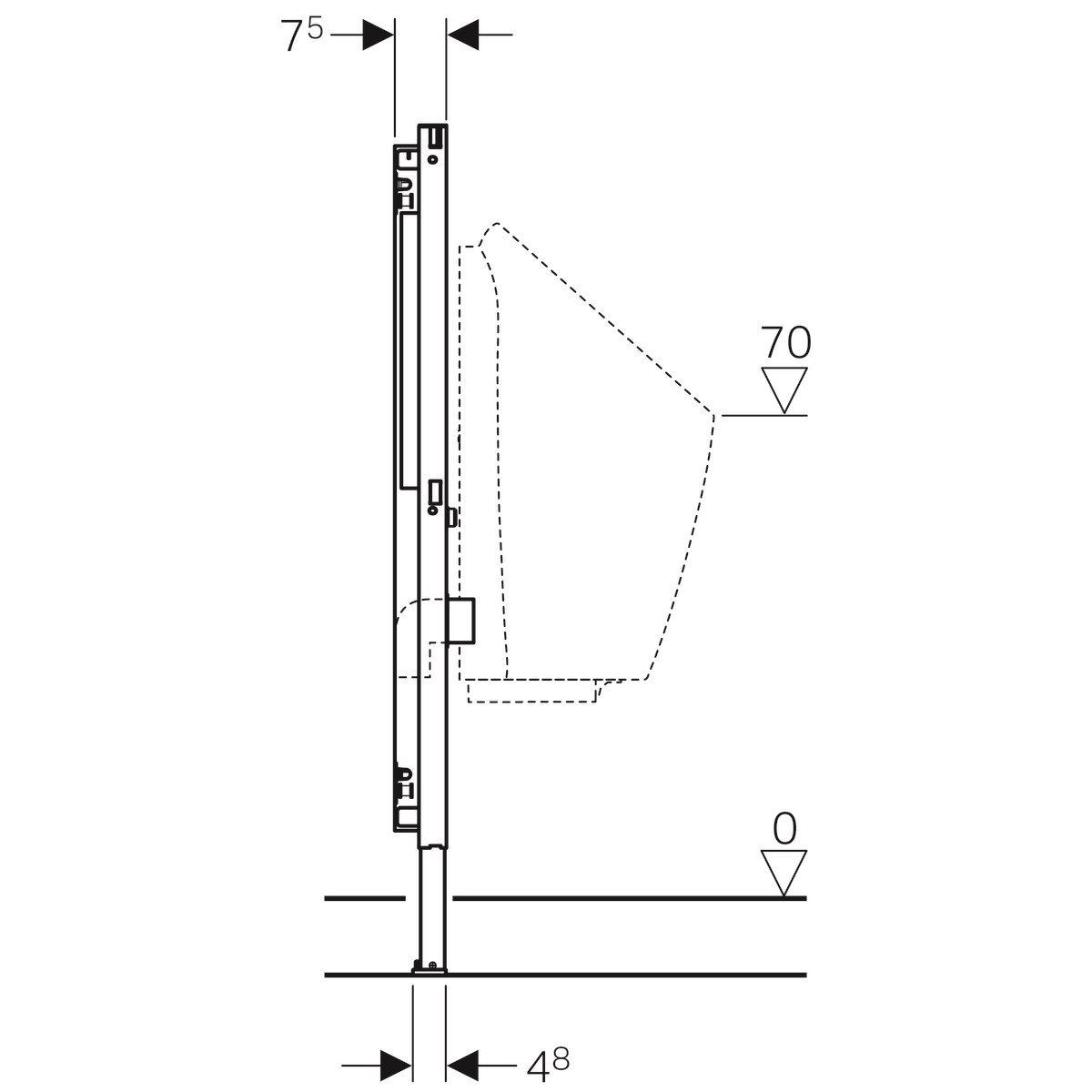 Geberit Konstrüksiyon Montaj Elemanı Duofix Ankastre Vana Hariç