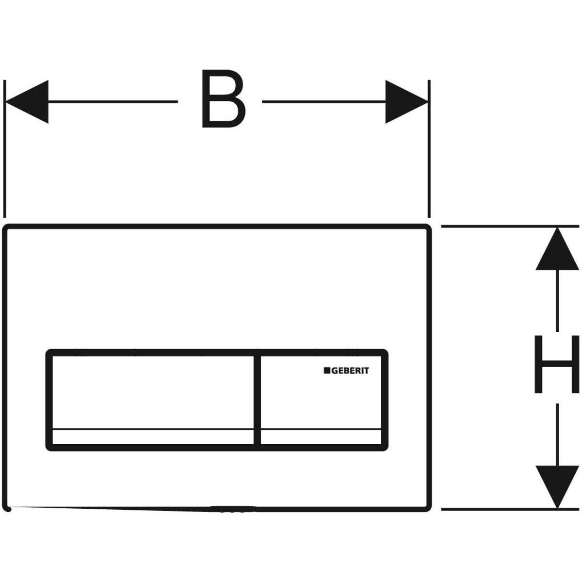 Geberit kumanda kapağı Alpha50 Beyaz - 115.060.11.1