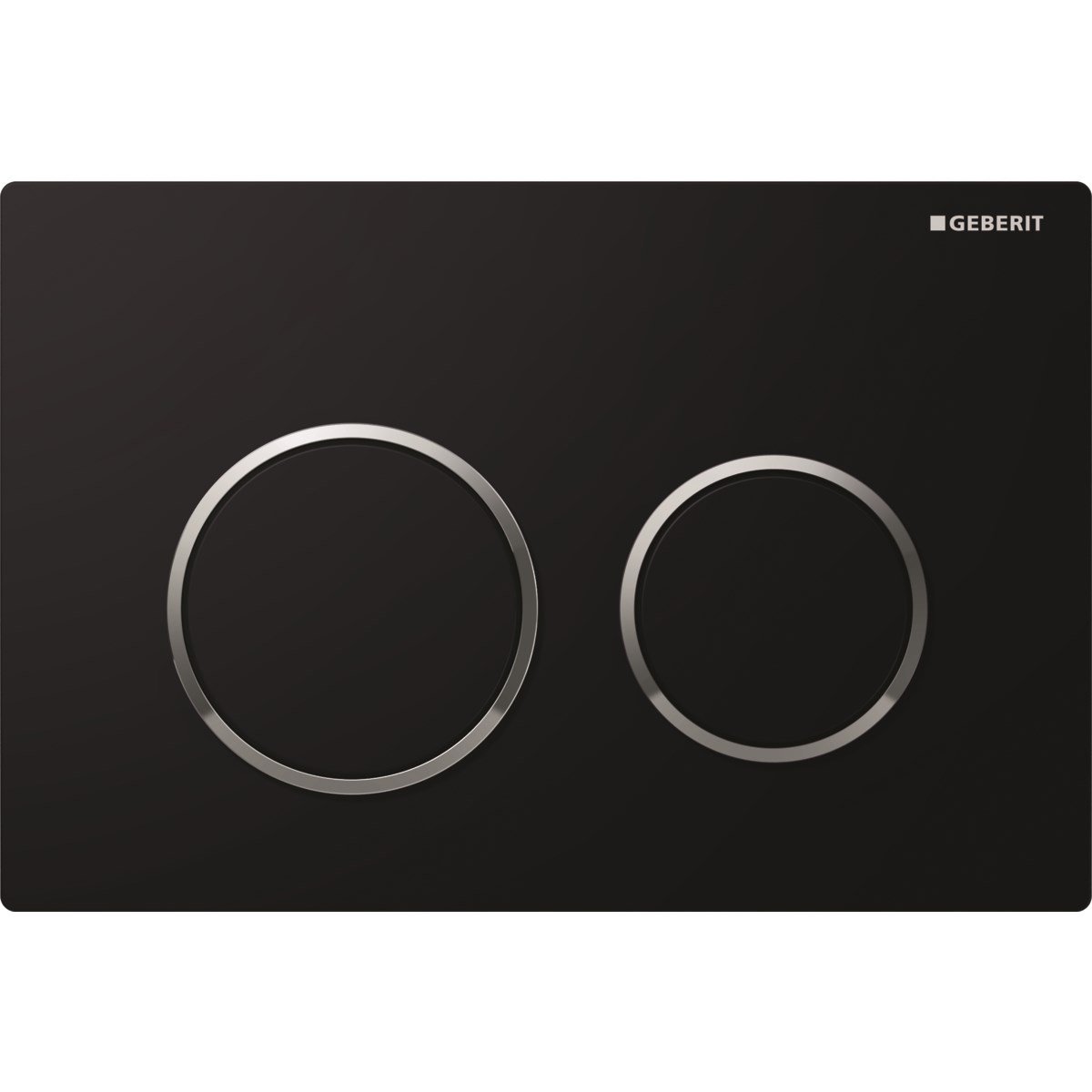 Geberit Kumanda Kapağı Omega20-Çift Önden/Üsten  Basmalı Siyah/Parlak Krom/Siyah