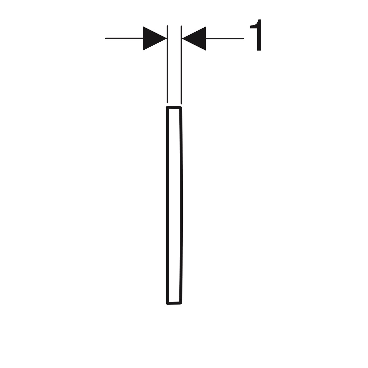 Geberit Kumanda Kapağı Omega30-Çift Önden/Üsten  Basmalı Parlak/Mat/Parlak