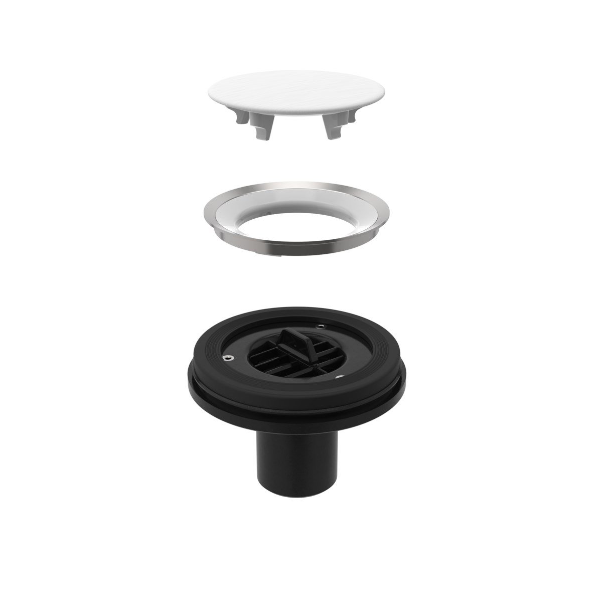 Geberit Setaplano Yer Süzgeci Sifon Seti,Alttan Çıkışlı