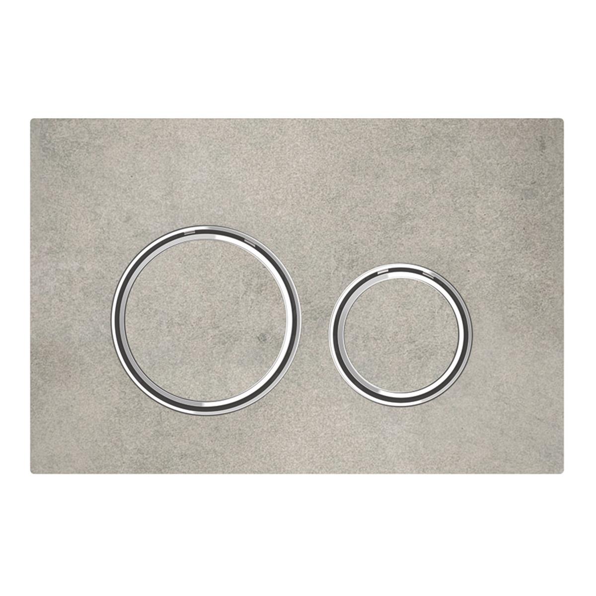 Geberit Sigma 21 Kumanda Kapağı Çift Basmalı Beton / Krom - 115.884.JV.1