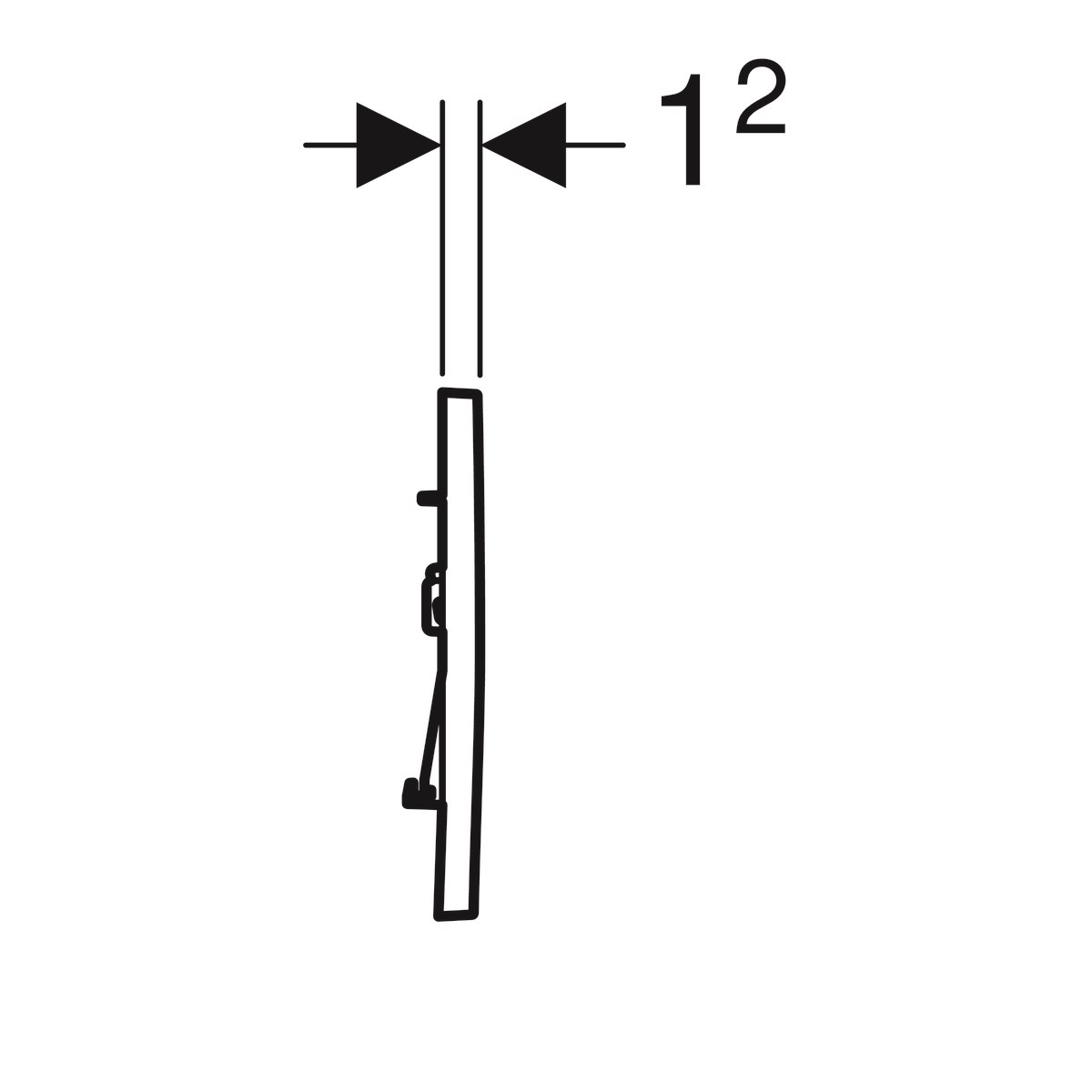 Geberit Sigma Gömme Rezv. 8cm+Sigma 30 Kumd. Paneli Beyaz/Parlak/Beyaz