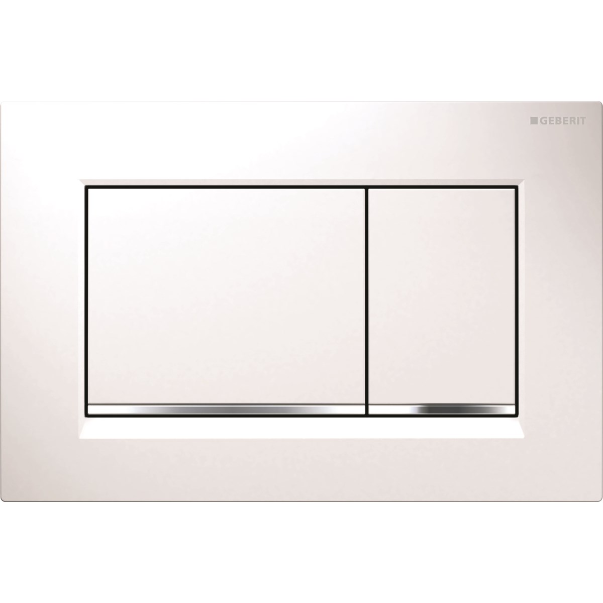 Geberit Sigma Gömme Rezv. 8cm+Sigma 30 Kumd. Paneli Beyaz/Parlak/Beyaz