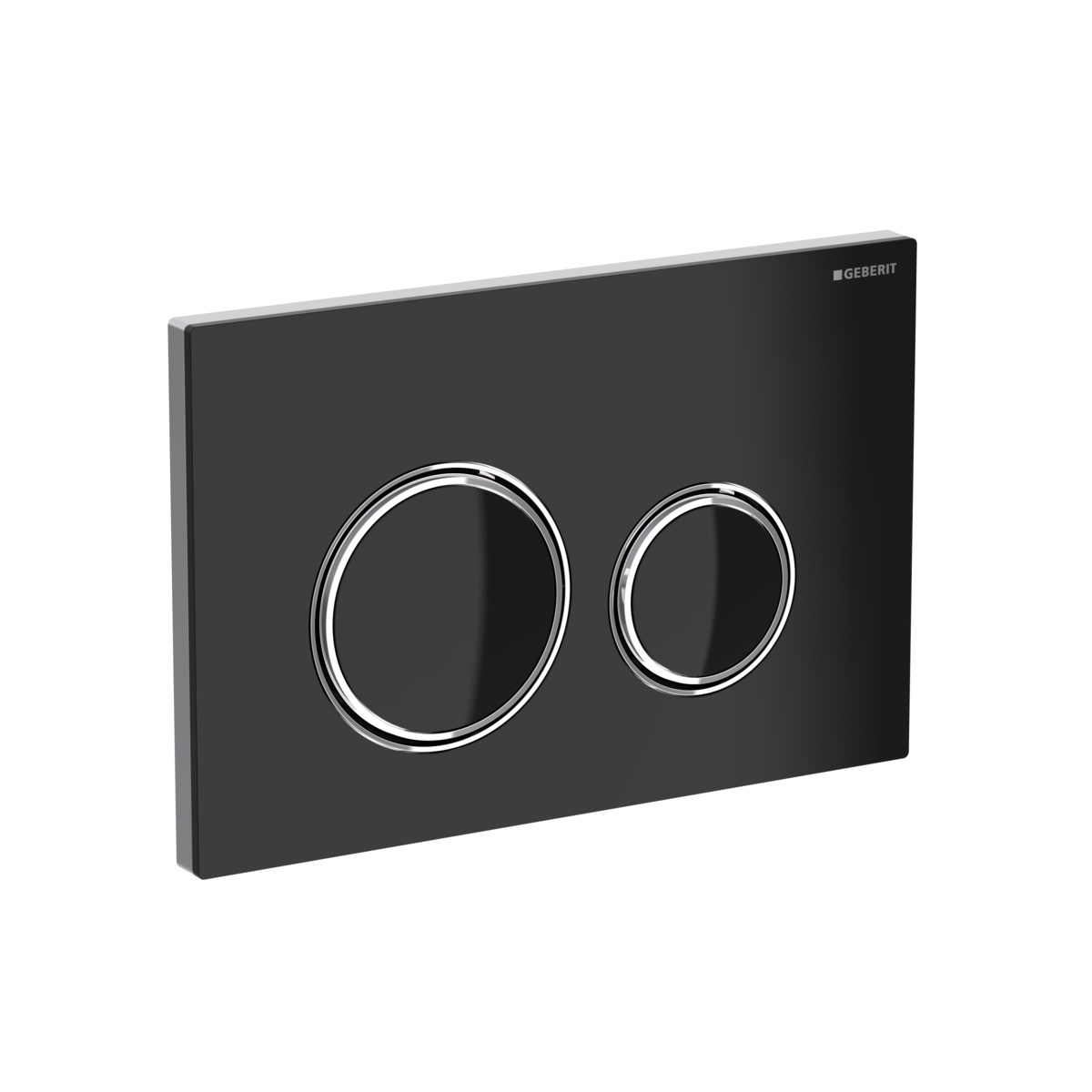 Geberit Sigma21 Kumanda Kapağı Çift Basmalı Siyah Cam