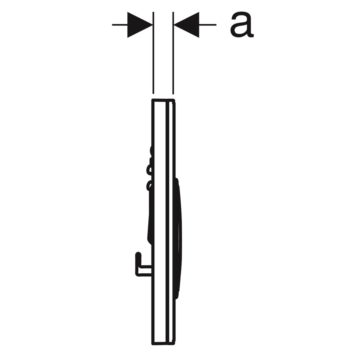 Geberit Sigma21 Kumanda Kapağı Çift Basmalı Beyaz Cam