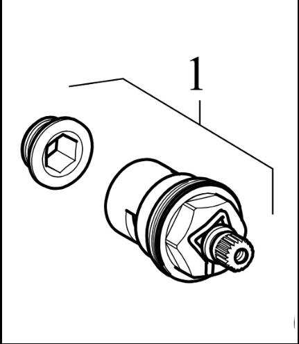 Geberit Stop Valf Salmastra ve Nipel seti  - 243.880.00.1
