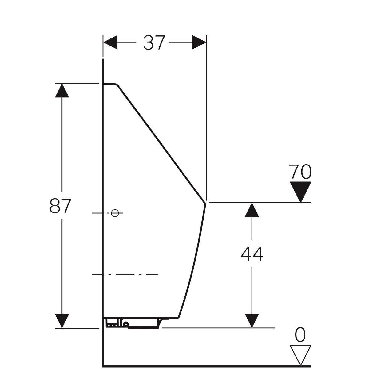 Geberit Tamina Pisuvar Komple Entegre (Fotoselli) Kontrollü, Pilli
