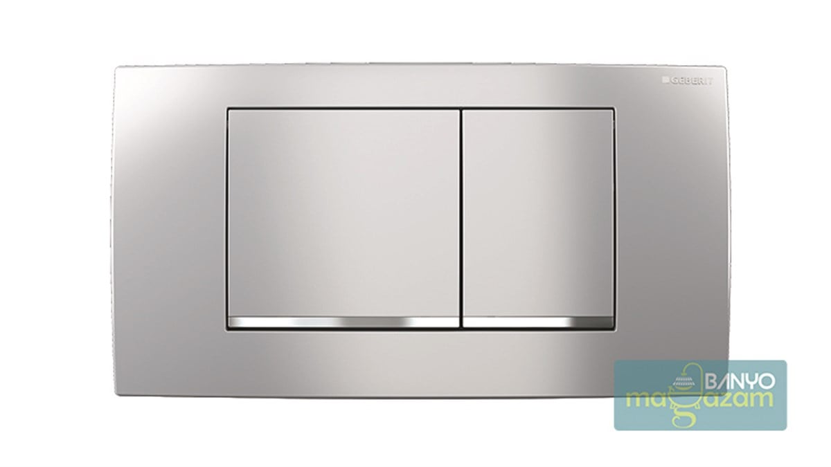 Geberit Twinline 30 Kumanda Kapağı Çiftt Basmalı Parlak Krom