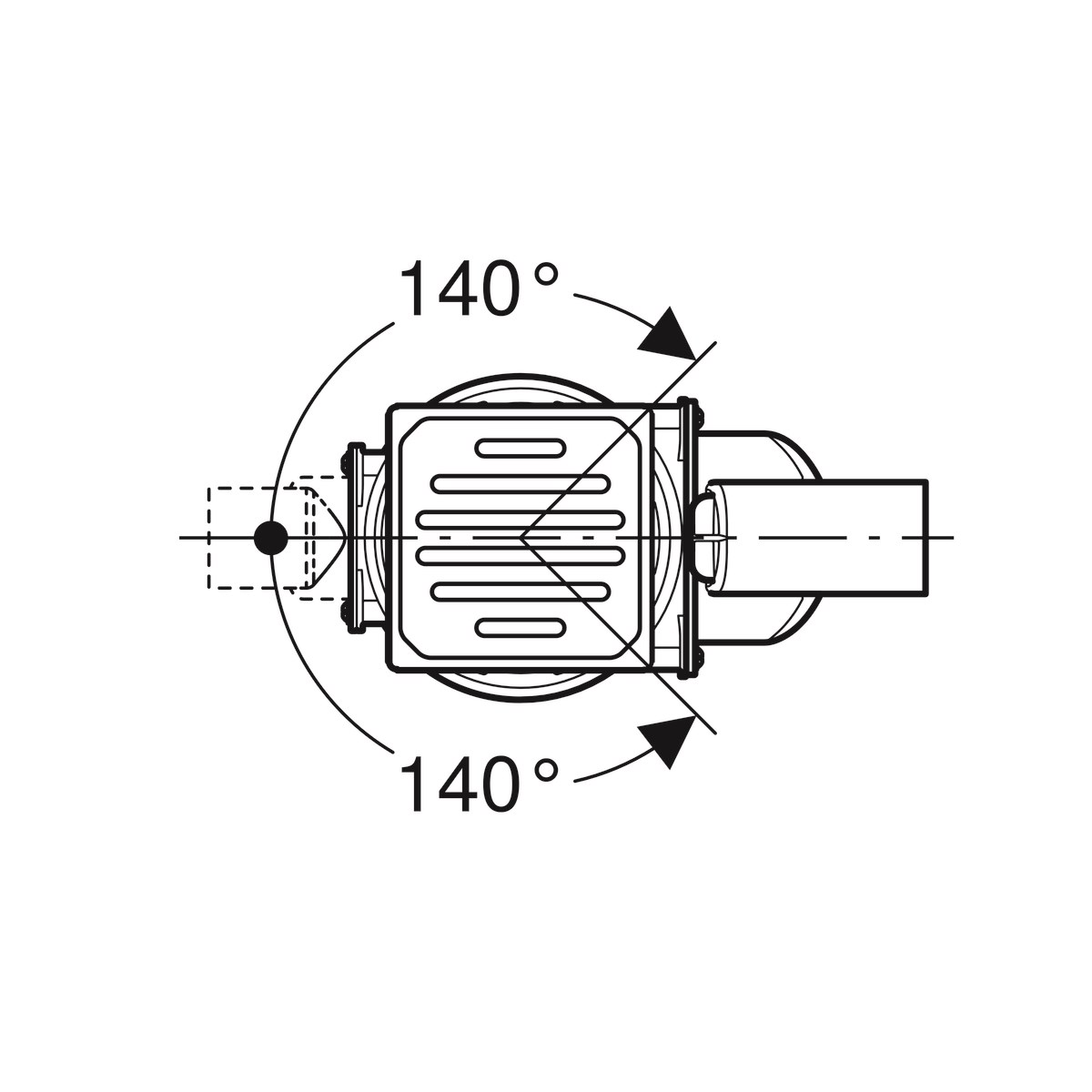 Geberit Varino Yer Süzgeci Yandan Çıkışlı 50mm