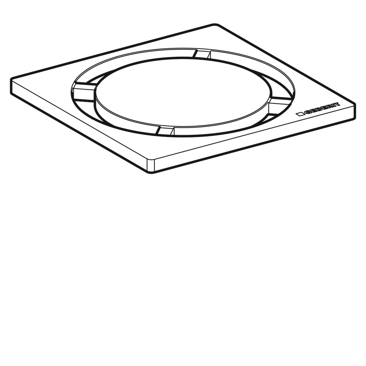 Geberit Yer Süzgeci Izgarası Dairesel 8x8