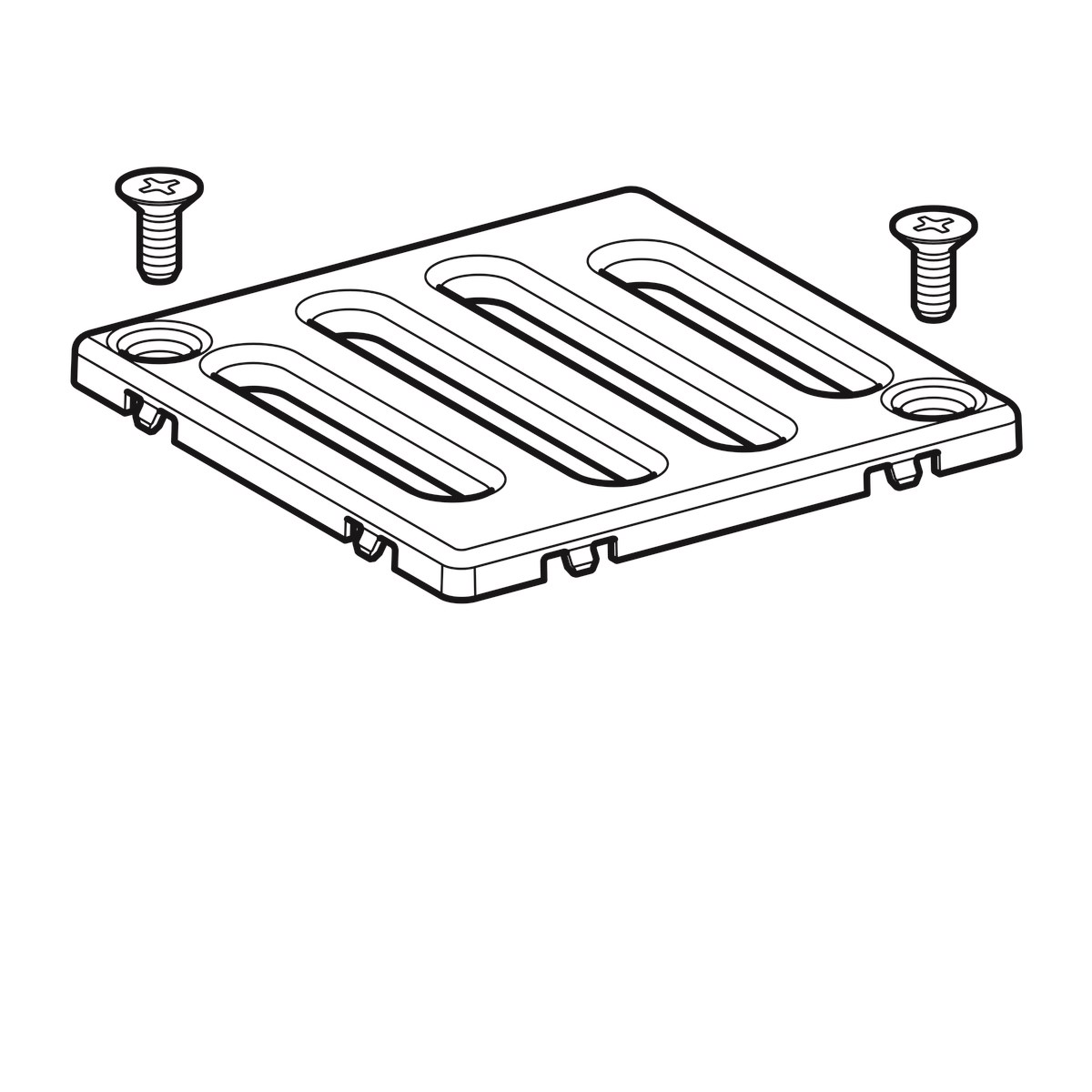 Geberit Yer Süzgeci Izgarası Vidali 8x8