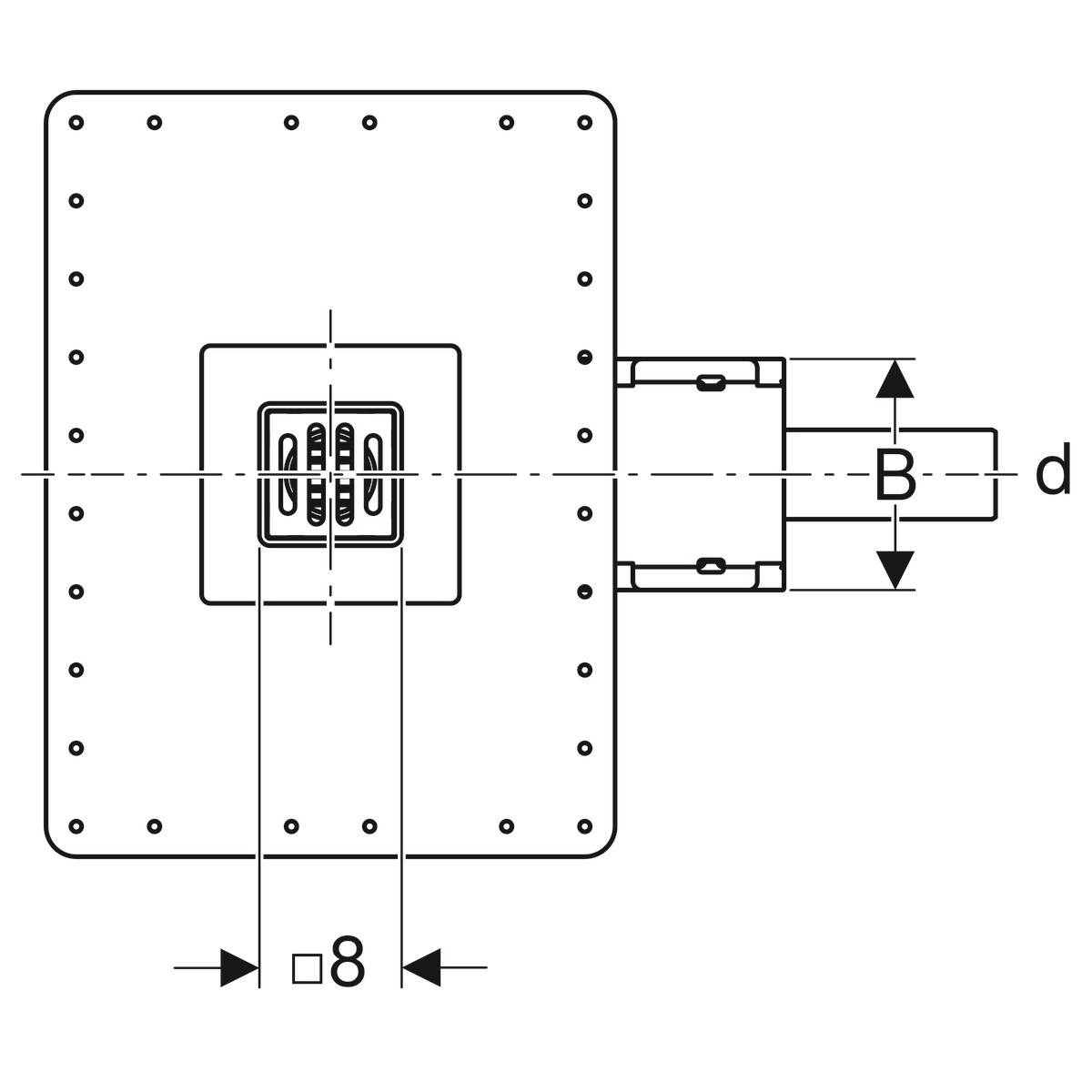 Geberit Yer Süzgeci Sifon Seti 90mm Yükseklik