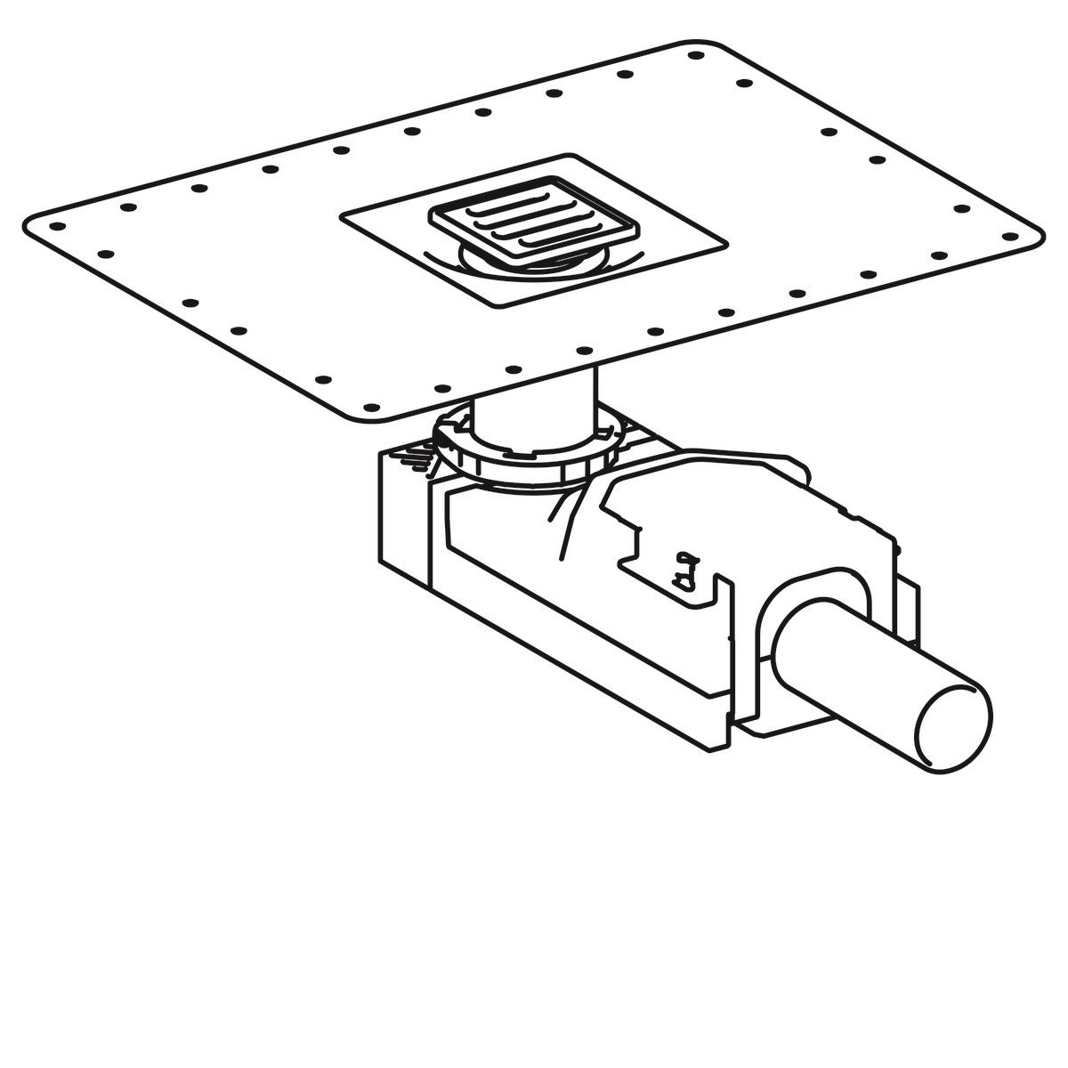 Geberit Yer Süzgeci Sifon Seti 90mm Yükseklik