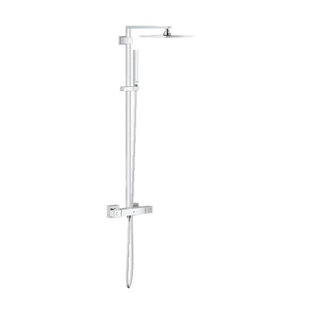 Grohe Euphoria Cube Sistem 230 Duvara Monte Termostatik Duş Bataryalı Duş Sistemi