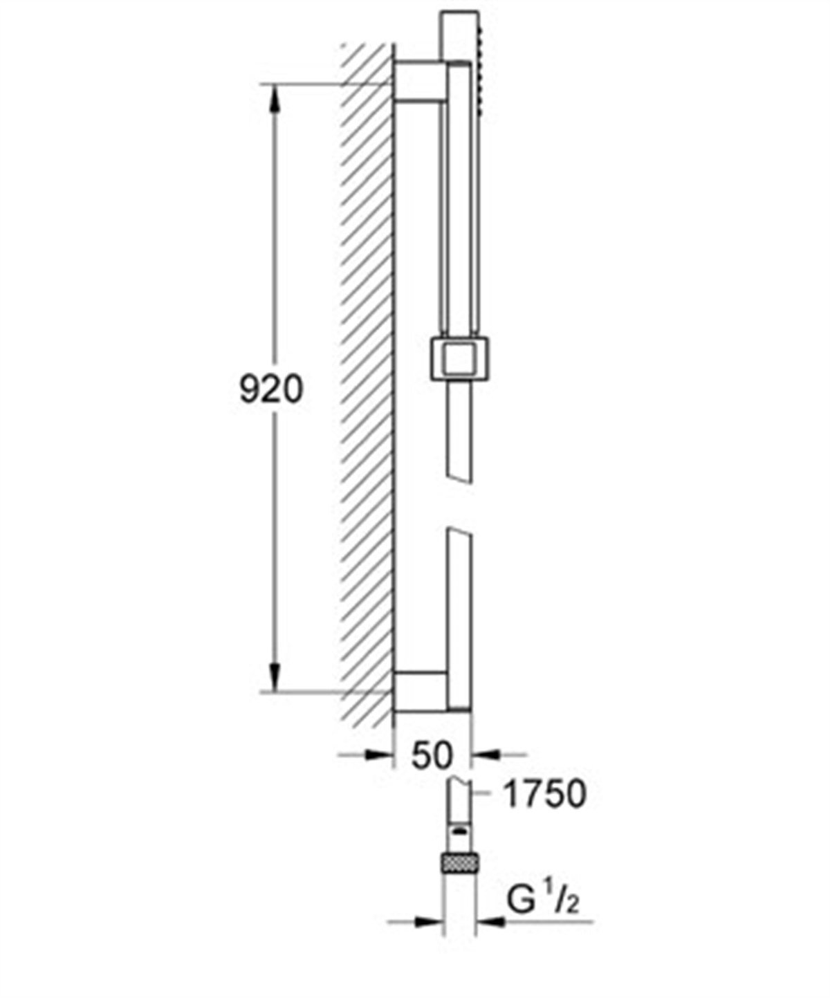 Grohe Euphoria Cube Sürgülü Duş Seti 1 Akışlı