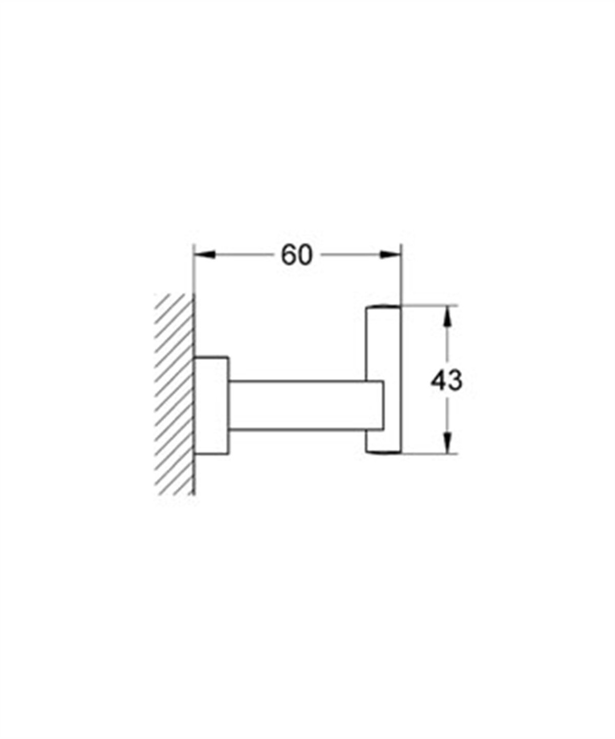 Grohe Eurocube Bornoz Askısı