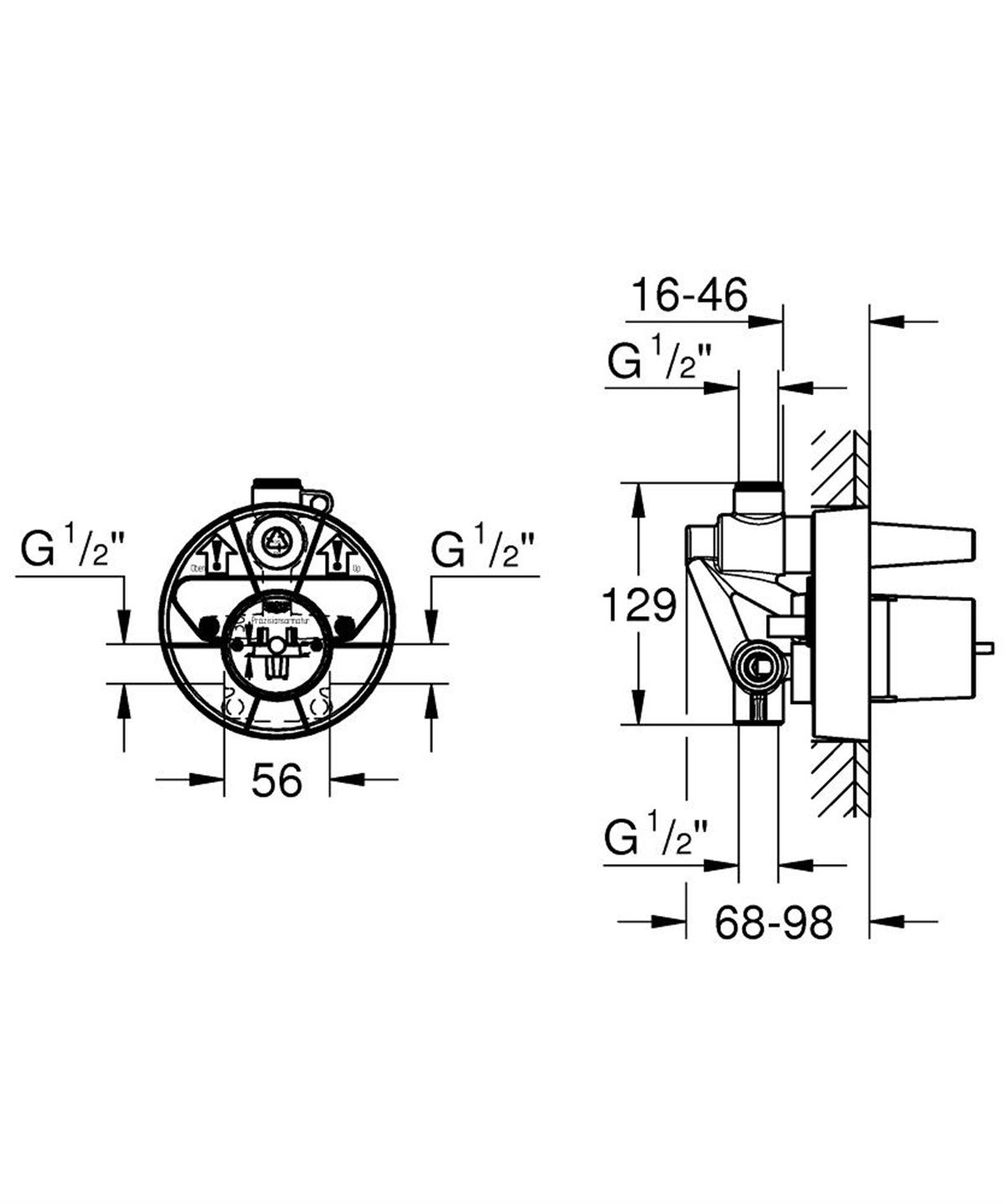 Grohe Eurosmart Cosmo Ankastre Banyo/Duş Seti
