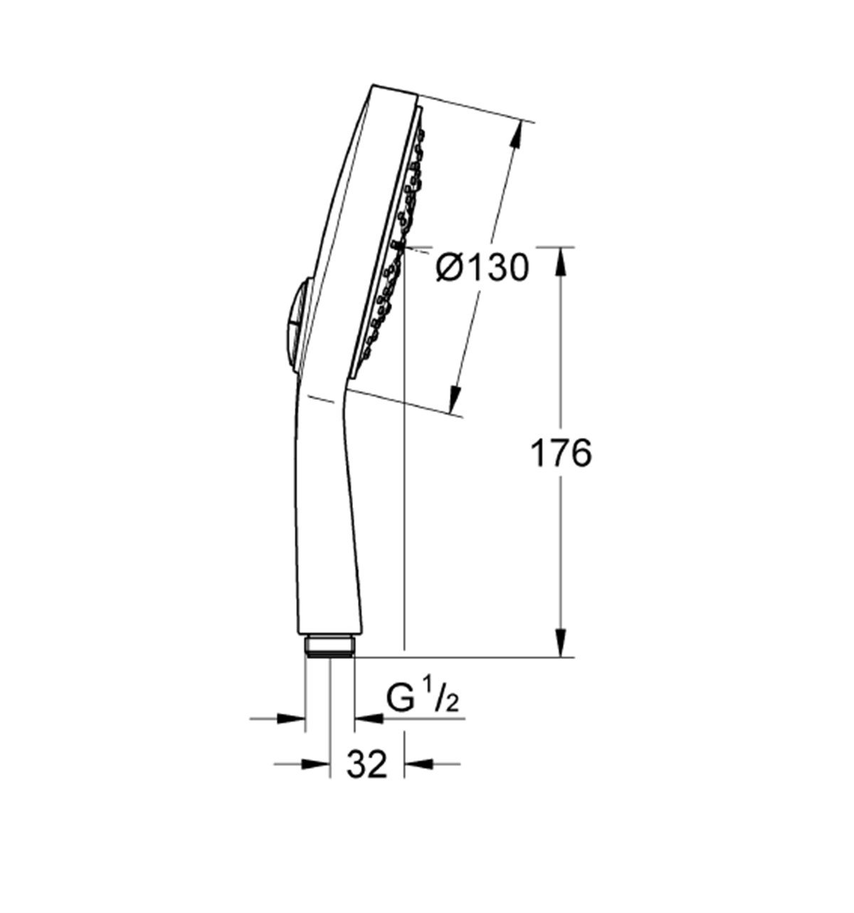 Grohe Power&Soul Cosmopolitan 4 Akışlı El Duşu 130 mm