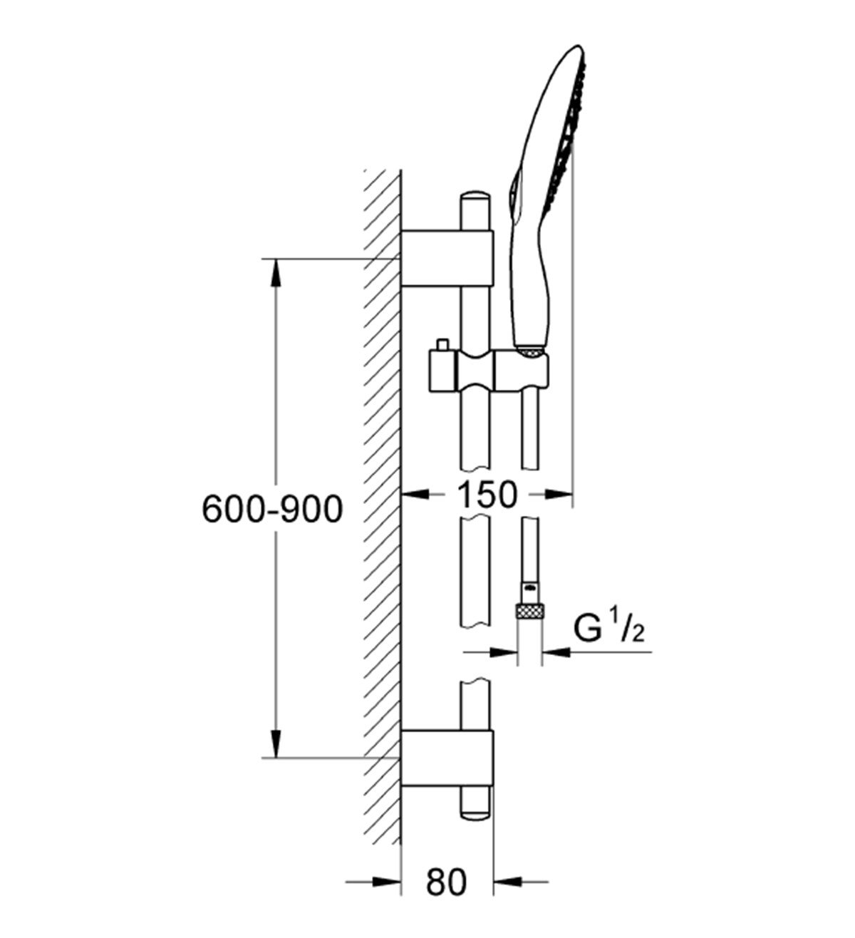 Grohe Power&Soul Sürgülü Duş Seti 4 Akışlı