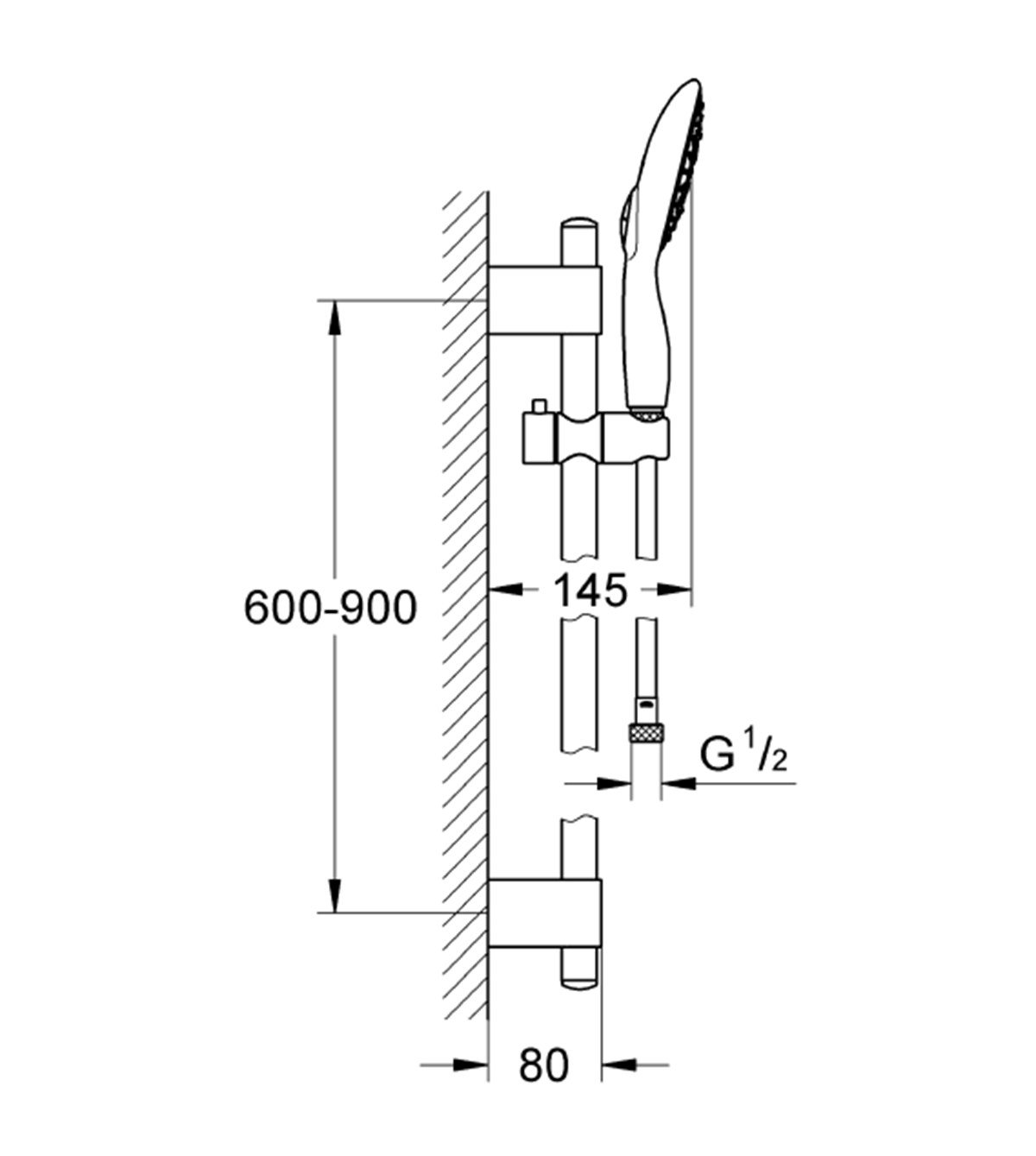 Grohe Power&Soul Sürgülü Duş Seti 4 Akışlı