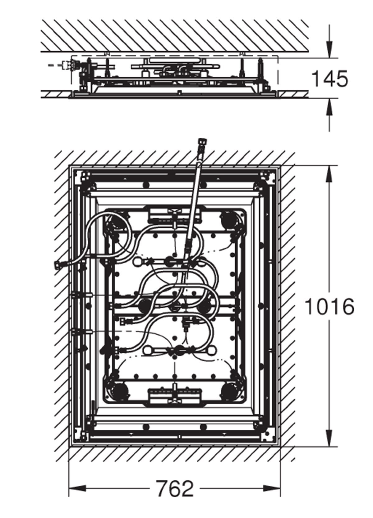 Grohe Rainshower F-Series Aquasymphony 8 Akışlı,Değişken Işıklı Ankastre Tepe Duşu 