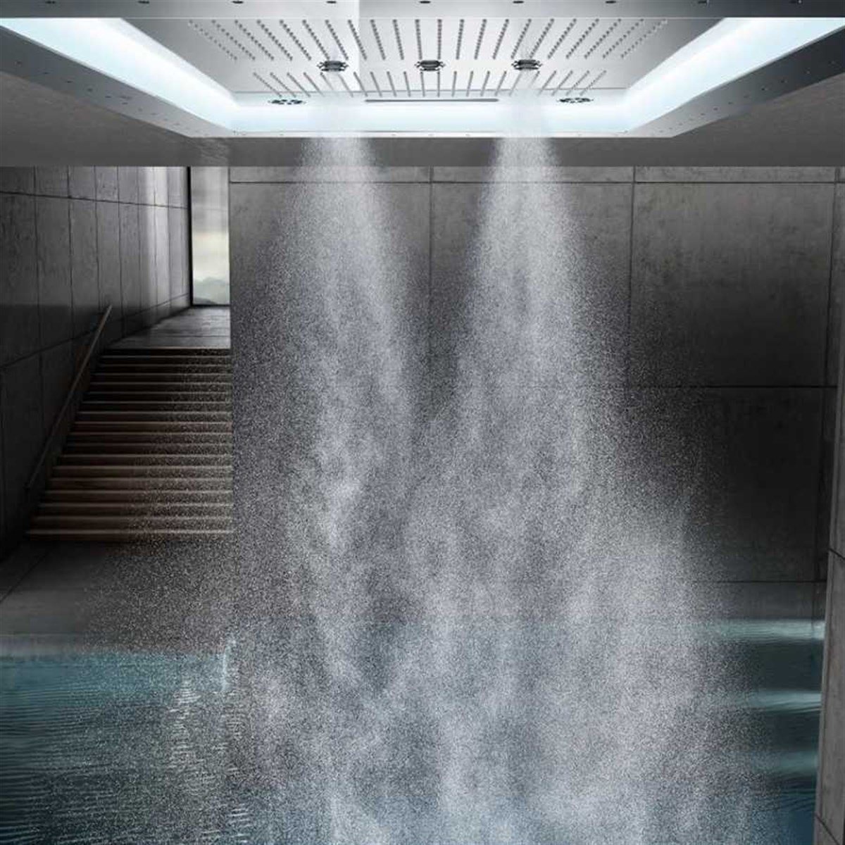 Grohe Rainshower F-Series Aquasymphony 8 Akışlı,Değişken Işıklı Ankastre Tepe Duşu 