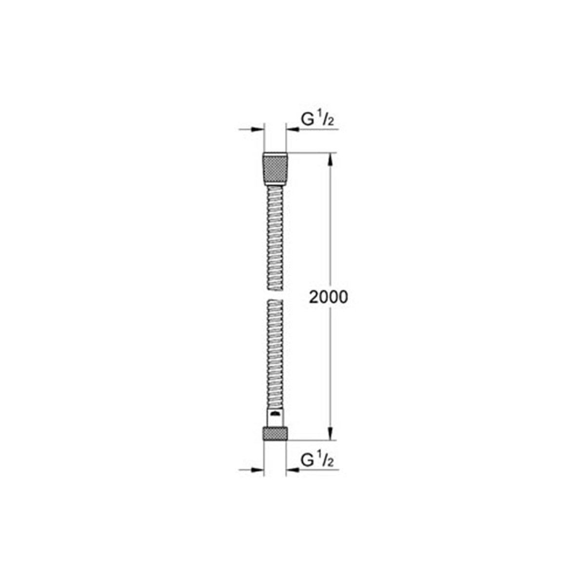 Grohe Relexa Metal Hortum 200 cm