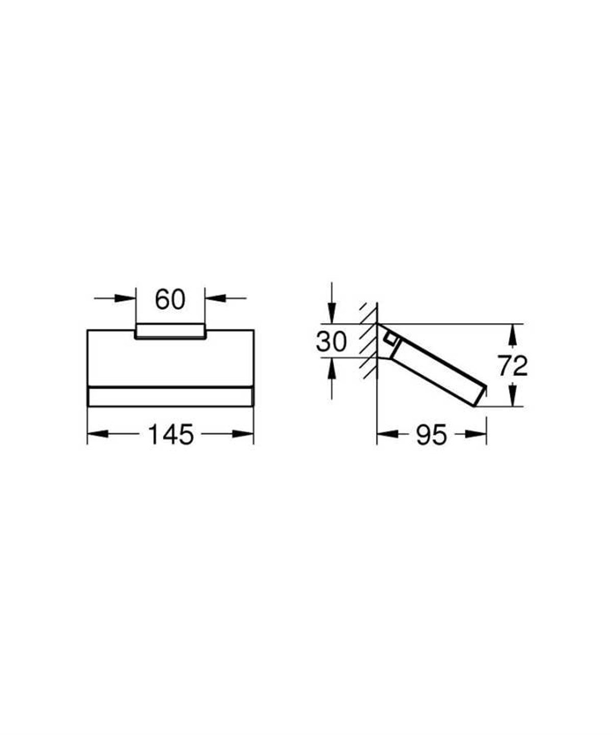 Grohe Selection Cube Tuvalet Kağıtlığı