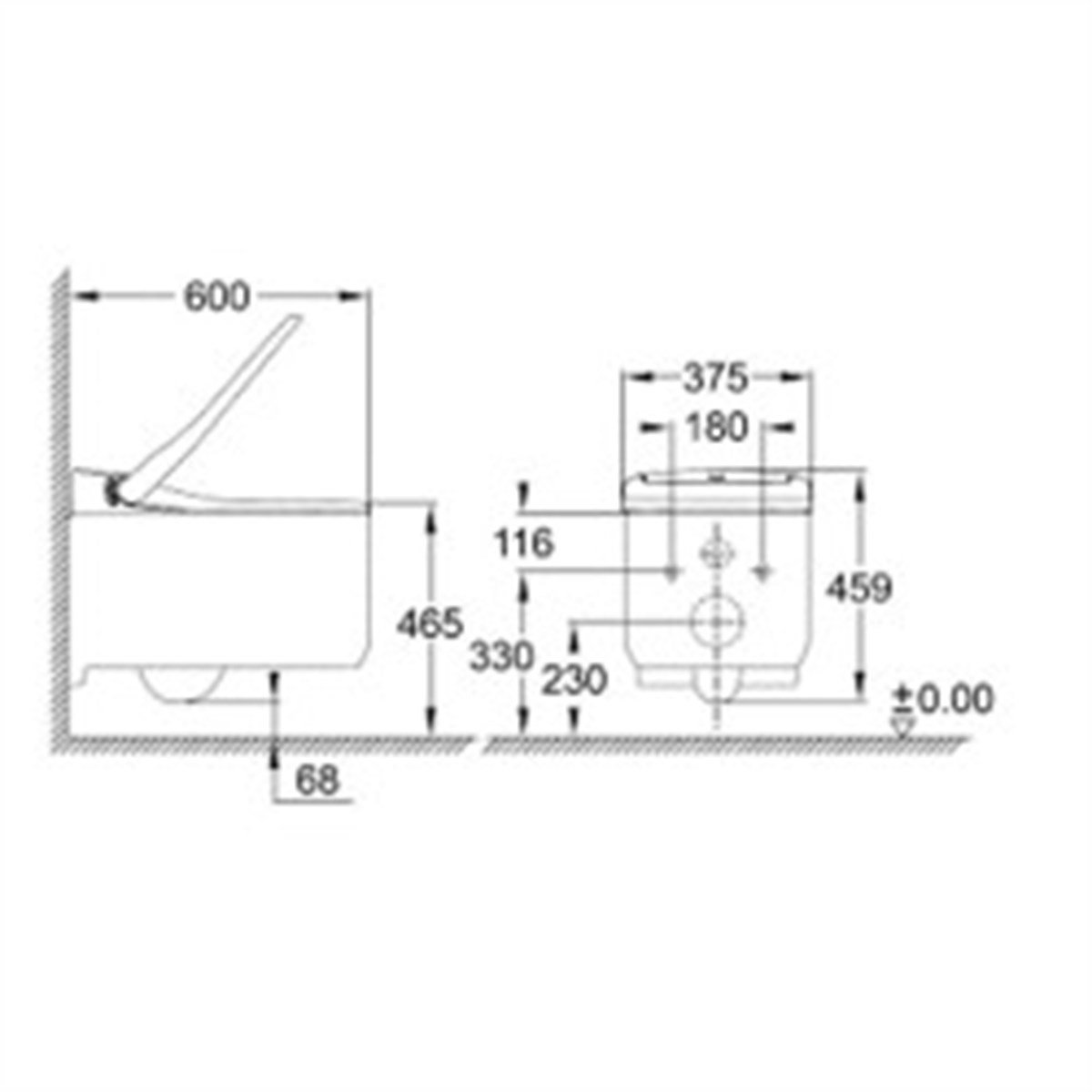 GROHE SENSİA ARENA AKILLI KLOZET SİSTEMİ (Shower Toilet Wall-Hung)