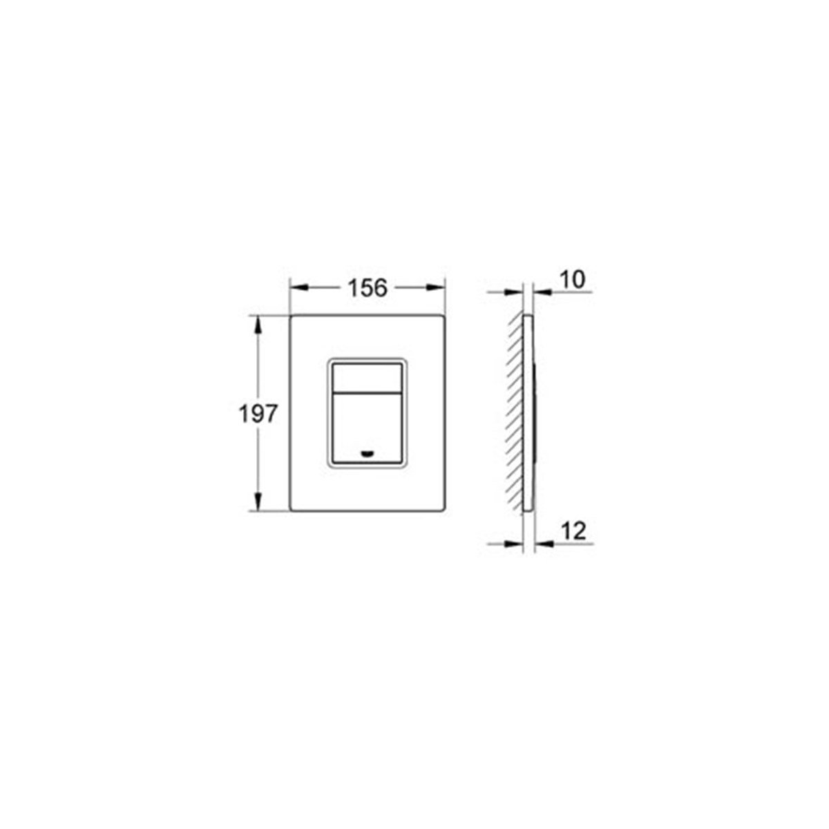 Grohe Skate Cosmopolitan Gömme Rezervuar Kumanda Paneli Optik Baskılı