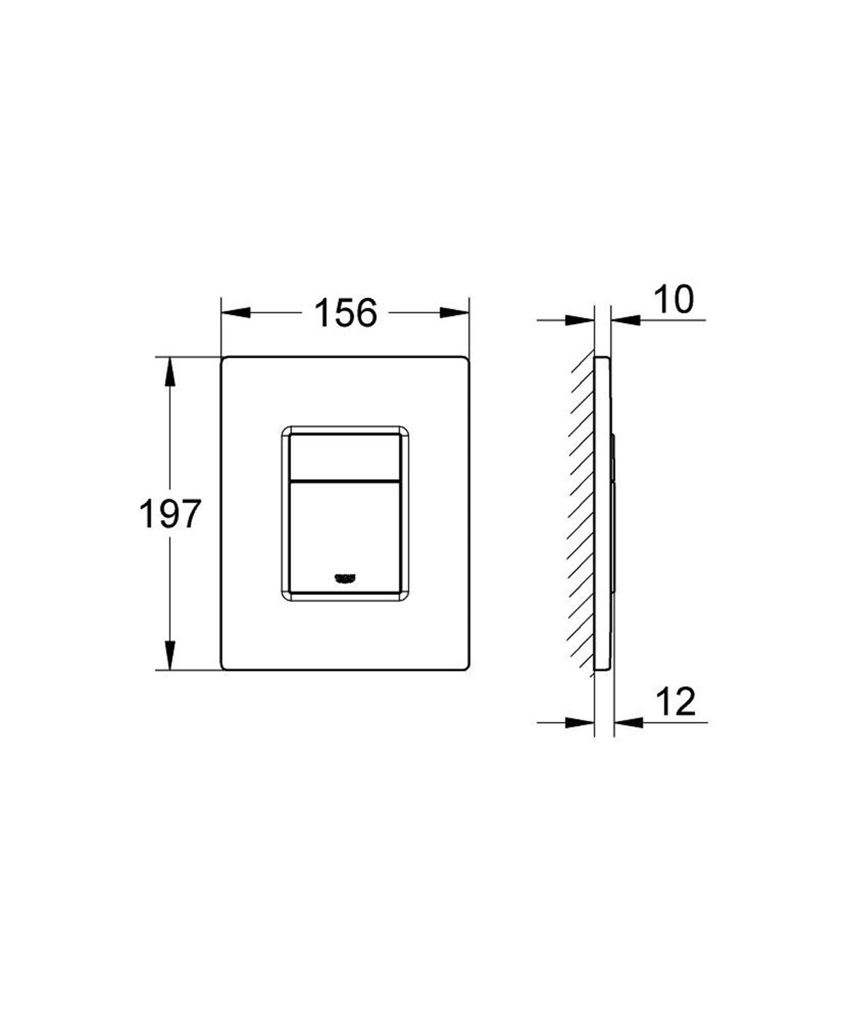 Grohe Skate Cosmopolitan Kumanda paneli Krom