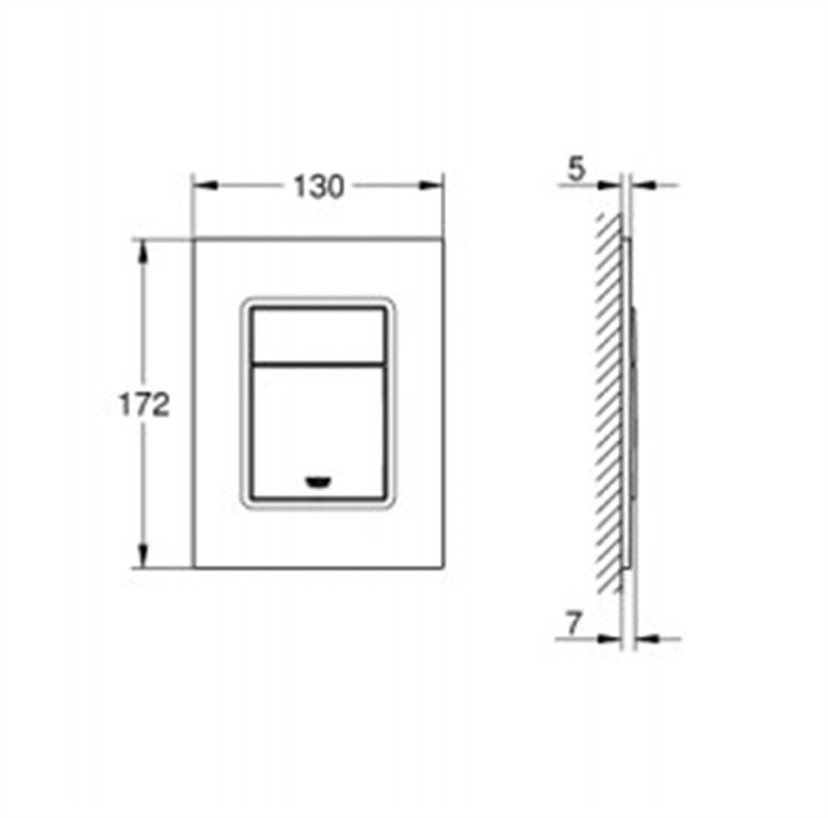 Grohe Skate Cosmopolitan S Kumanda paneli Krom