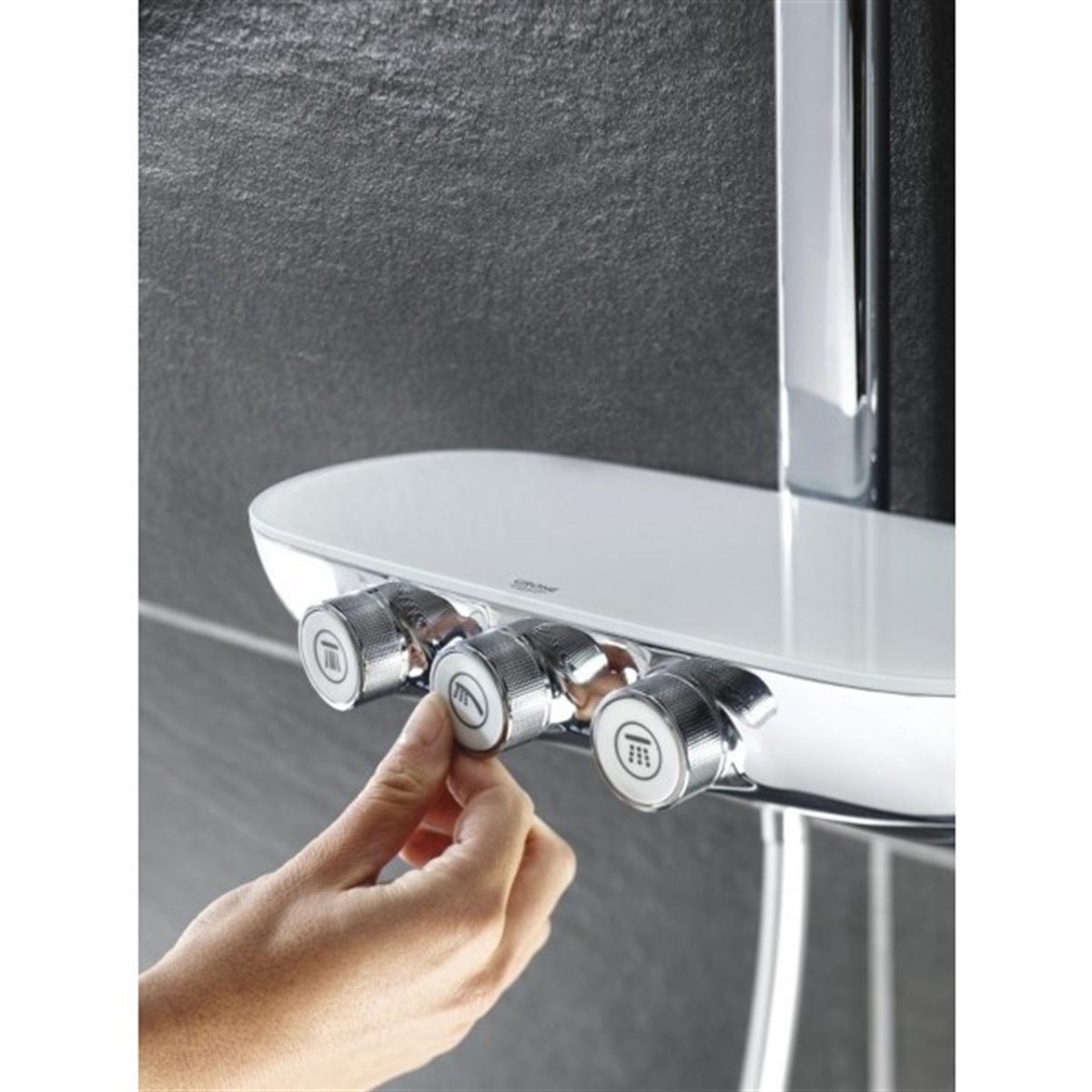 Grohe SmartControl 300 Termostatik Duş Bataryalı Borulu Duş Sistemi
