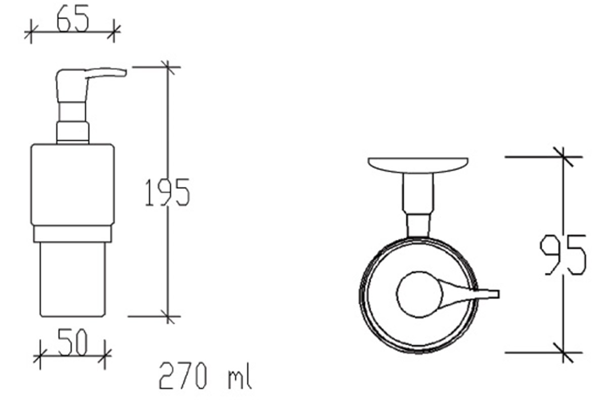 Tema Solo Sıvı Sabunluk, Krom