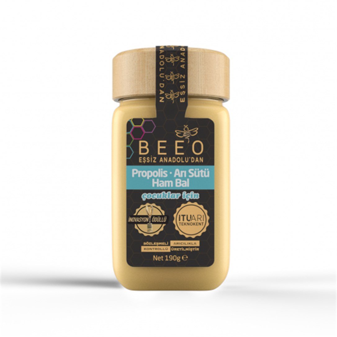 Beeo Propolis Arı Sütü Ham Bal Çocuklar İçin 190 Gr