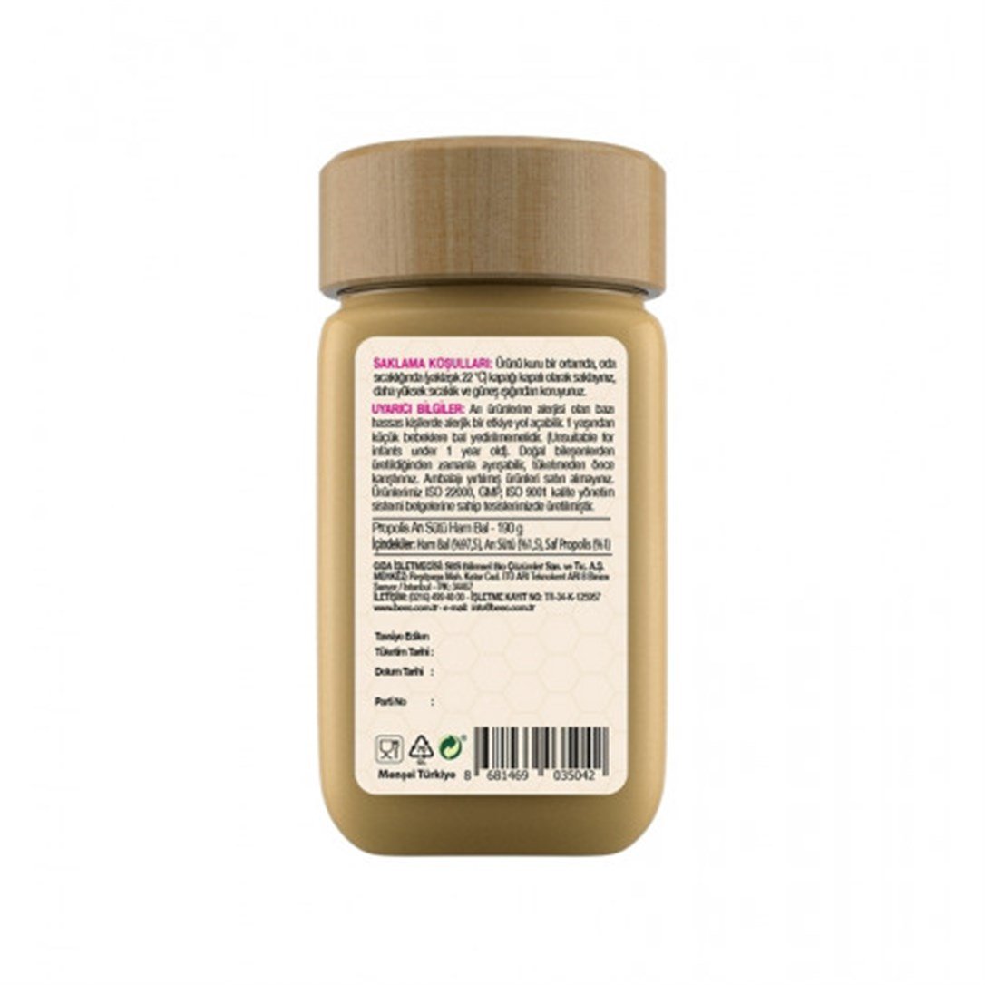 Beeo Propolis Arı Sütü Ham Bal Çocuklar İçin 190 Gr
