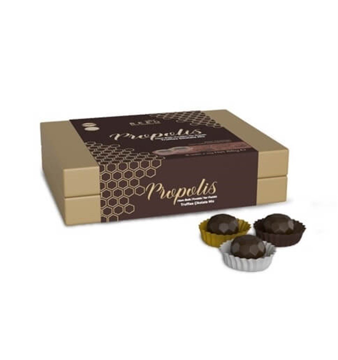 Beeo Propolisli Ham Ballı Fındıklı Yer Fıstıklı Truffles Mix Çikolata 132 Gr