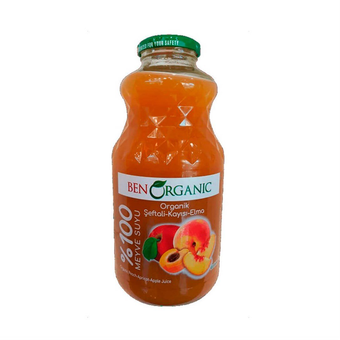 Ben Organik Şeftali Kayısı Elma Suyu 946 Ml